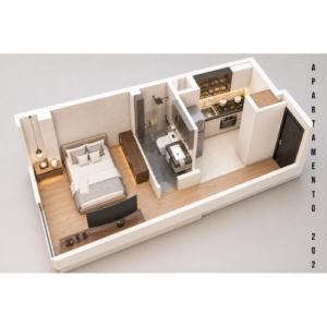 Apto 202 - 3D